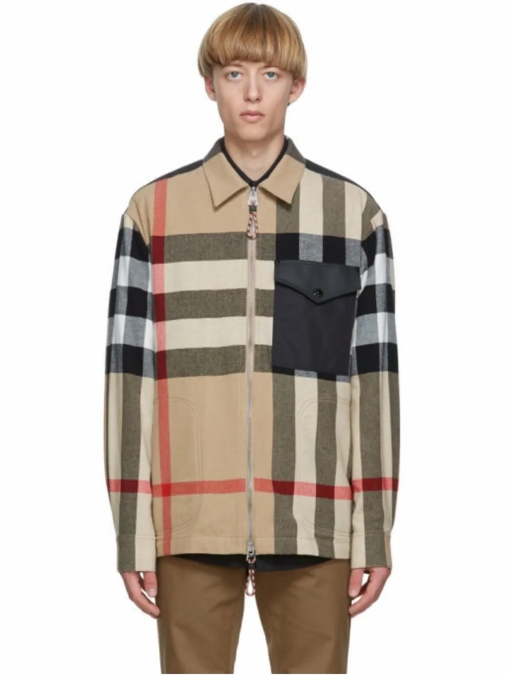 Burberry Wool Plaid Print Jacket - Picture 2 of 5